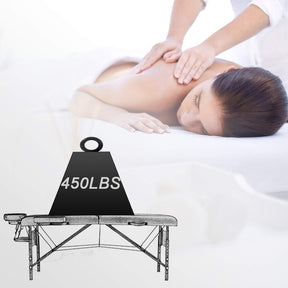 BestMassage Portable Massage Table – 24" Wide 2-Fold Lash Bed, Height Adjustable Spa Table with Non-Woven Carry Bag for Facial, Foot Massage, Tattoo, Salon & Esthetician Use(pink)