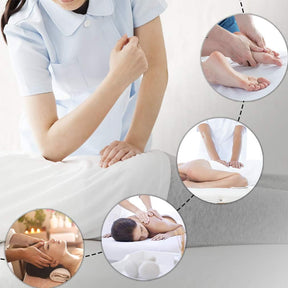 BestMassage Portable Massage Table – 24" Wide 2-Fold Lash Bed, Height Adjustable Spa Table with Non-Woven Carry Bag for Facial, Foot Massage, Tattoo, Salon & Esthetician Use(pink)